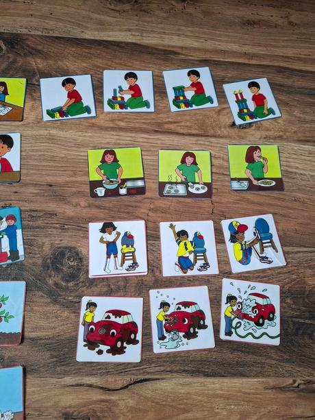 Kartičky - postupnosť činností, 