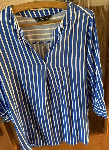 Pásiková košeľa - vrchný diel pyžama f&f v. 46, f&f,46