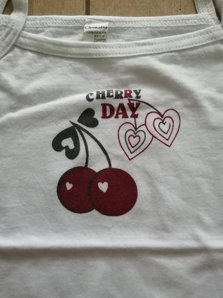 Súprava tielko a nohavičky s čerešničkami, 98