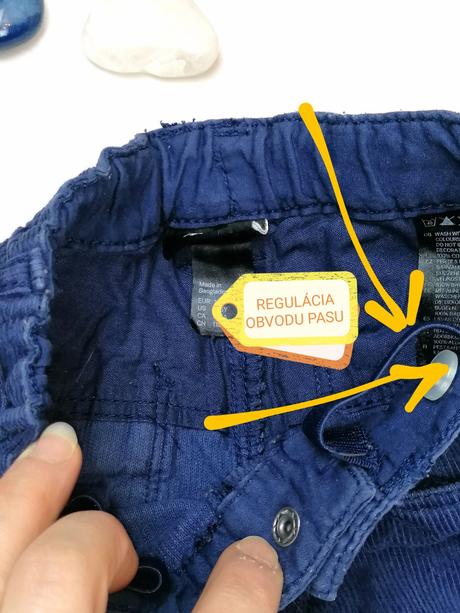 H&m-dievčenské menčestráčiky na 4-5rokov, h&m,110