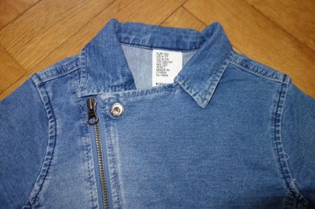 Rifľová bunda 6-7 rokov, h&m,122