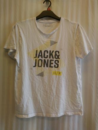 Pánske tričko s farebným nápisom, jack&jones, m, m