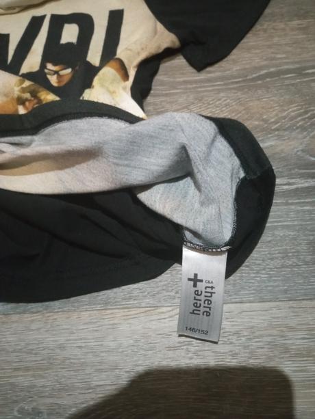 Čierne tričko, c&a,146