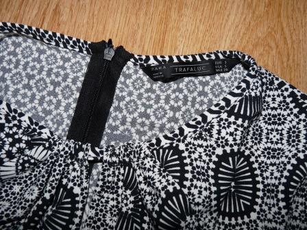 Čiernobiele šaty, zara,s