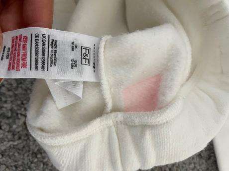 F&f tepláky+mikina teplé 86 12-18m organic cotton, f&f,86