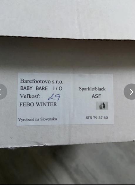 Zimné baby bare febo winter c.29, baby bare shoes,29