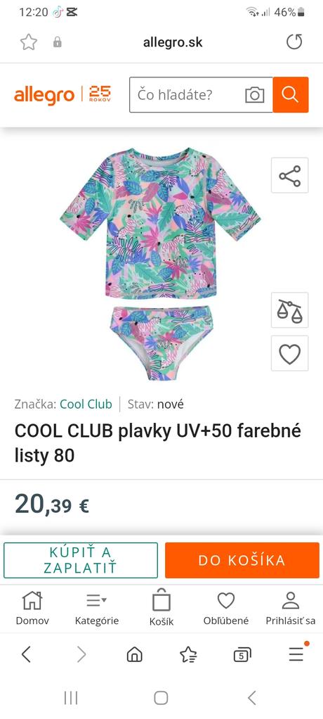 Plavky uv, coolclub,74