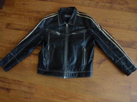 Pánska kožená bunda, l