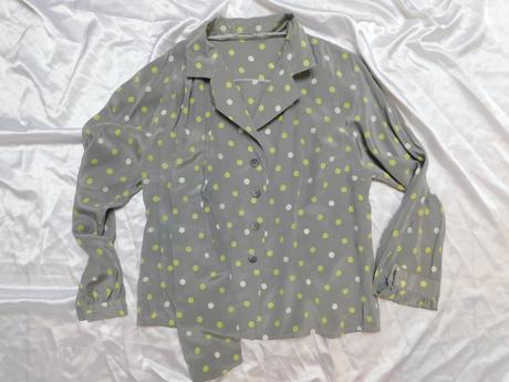 Reine seide bodkovana hodvabna bluzka, 42