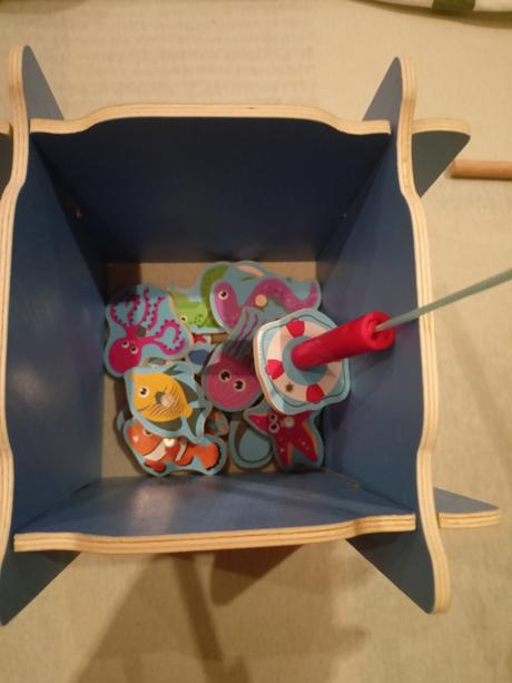 Drevená hračka - chytanie na udicu, 