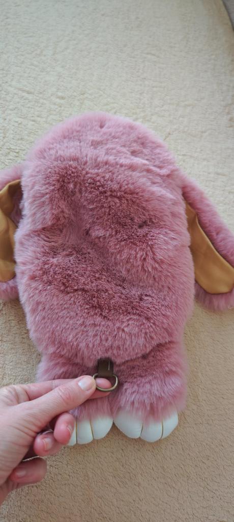 Plyšová kabelka/batoh - zajačik, 