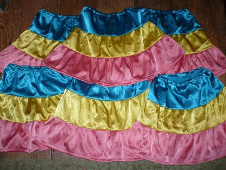 Sukňa farebná 6ks 110- 122, 110