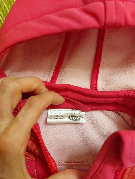Softshellova bunda s kapucnou, ergee,74