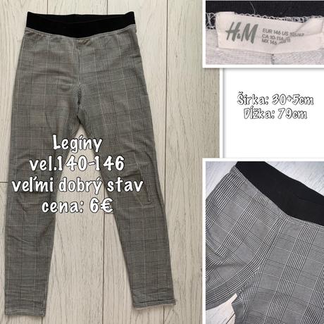Kárované legíny, h&m,140