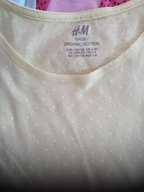 2 ks tričká, h&m,122