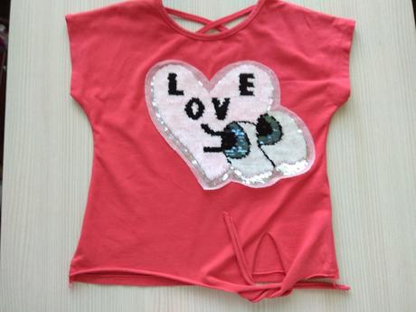 Tričko s premienacimi flitrami, 128