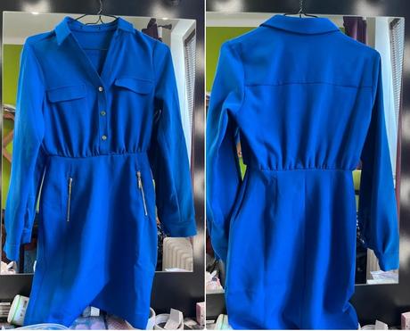 Saty - kralovska modra farba, stradivarius,s