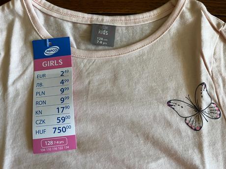 Tričká s motívom kvietkov - dvojset, kids,128