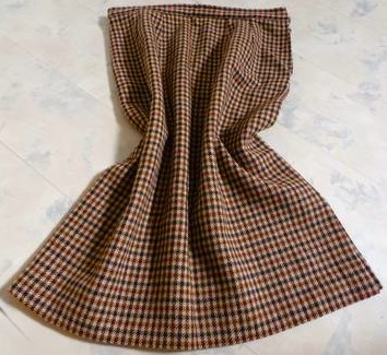 Hrubá teplá kabátová rovná sukňa, xl