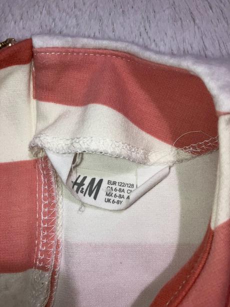 Pásikáve šaty, h&m,122