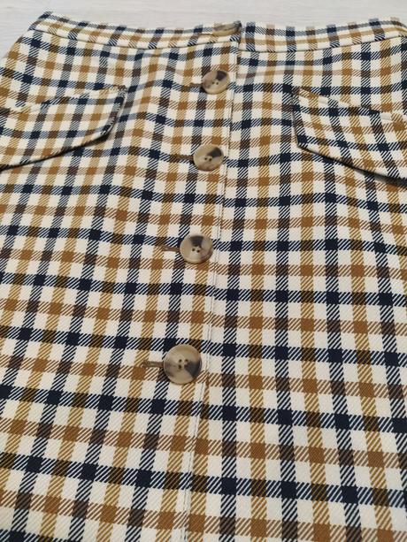 Podsita kockovana sukňa 36-38, h&m,36