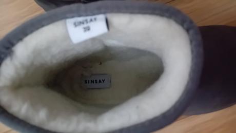 Teplé topanky veľkosť 39, sinsay,39