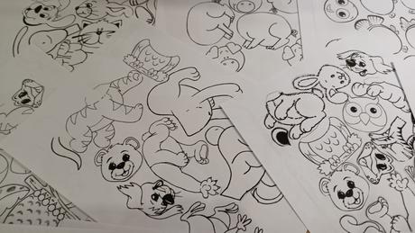 Zvieratká na strihanie a lepenie častí tela, 