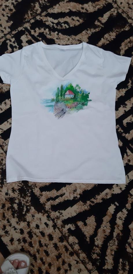 Ručne maľované tričko vel. l, l