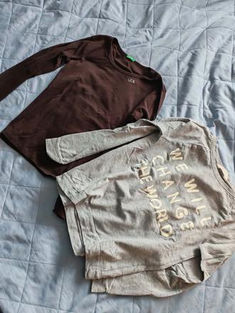 2x tričká, benetton,152