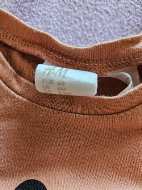 H&m tričko disney s mickey mouse 68, h&m,68