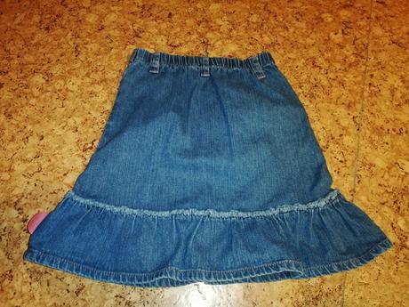 Riflová sukňa veľ. 104, 104