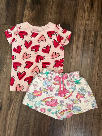 Tričko+kraťase, 104–116