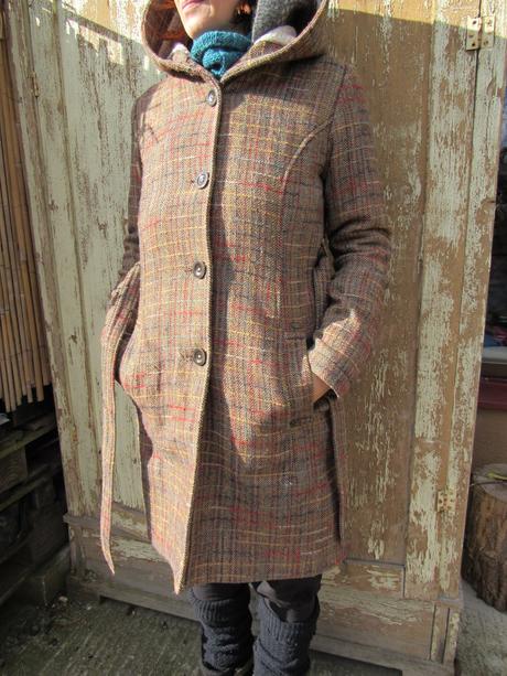 Kabát s kapucňou v zemitých tónoch, timeout,s