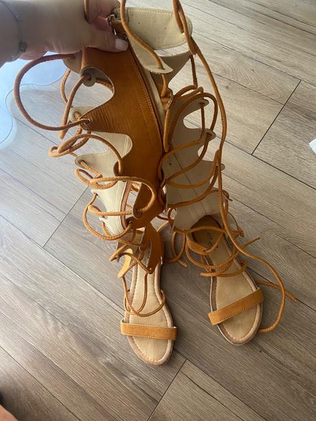 Sandale na viazanie, 36