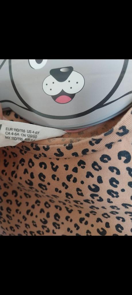 Šaty tigrovane, h&m,110