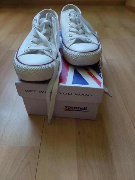 Plátené tenisky sprandi biele, sprandi,37