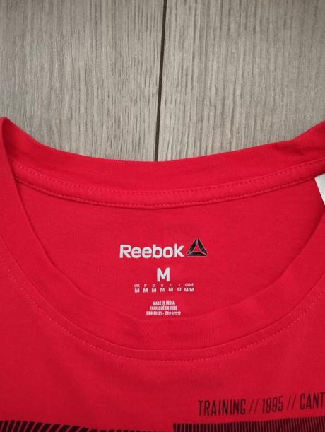 Červené tričko reebok, reebok,m