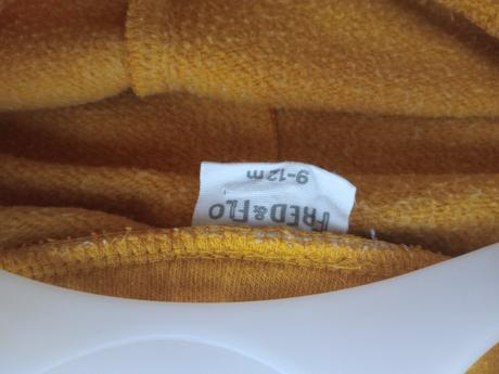H&m mikina fred&flo tepláky horčicova, 74