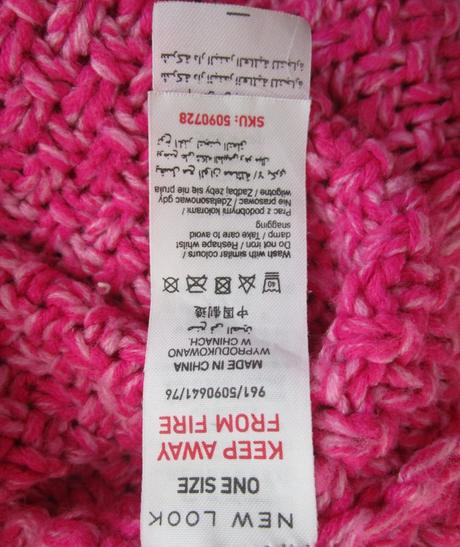 Pončo pletené, new look