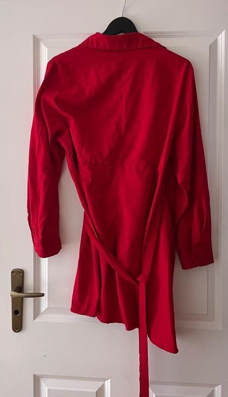 Tmavočervené zavinovacie šaty, m - 2xl, xxl