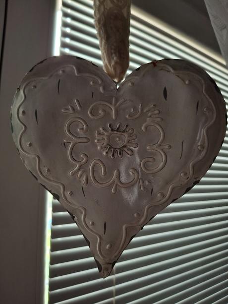 Zavesne velke kovove patina srdce,