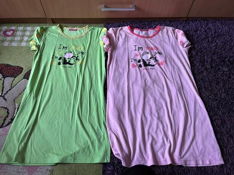 Sada 2 ks nočných košiel veľ. m a l, m