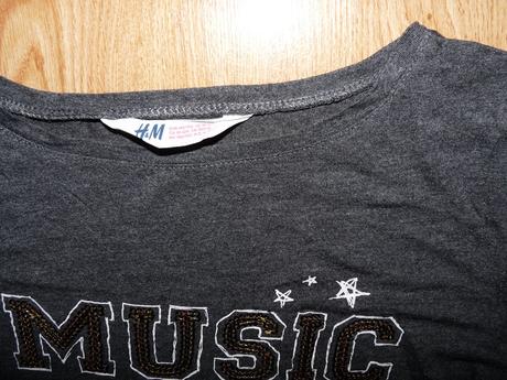 Flitrový nápis, h&m,146