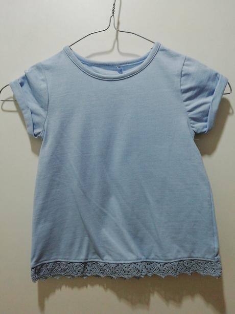 Modré tričko s madeirou, george,104