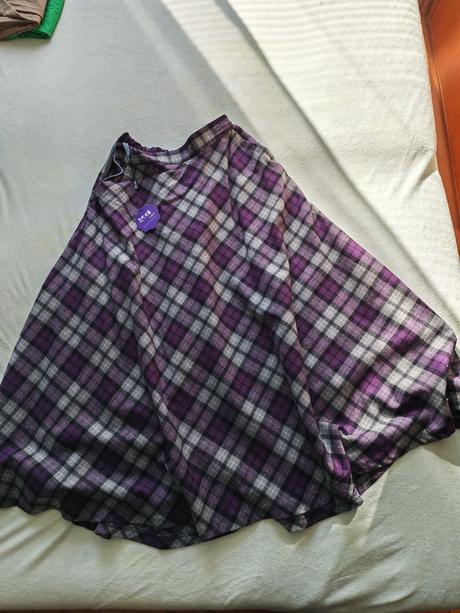 Károvaná sukňa, l