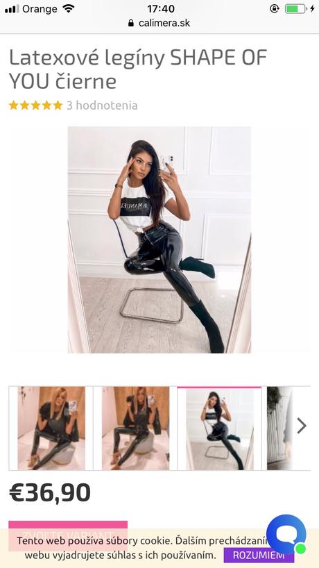 Latexové legíny, s