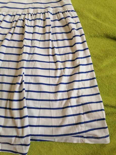 Bielo modré šaty, h&m,110