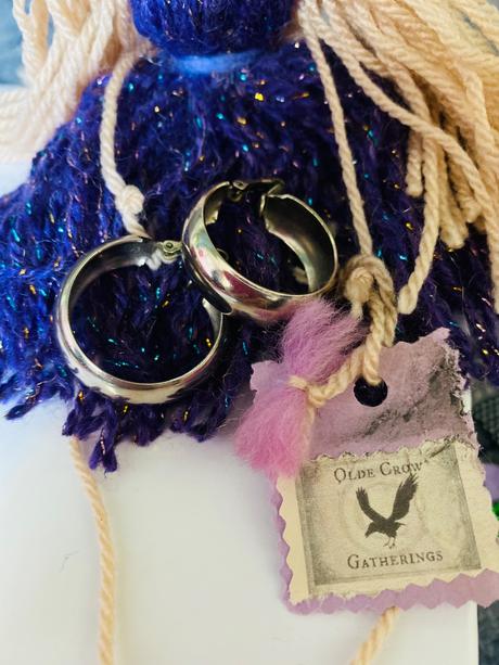 Staré vintage kruhy náušnice,