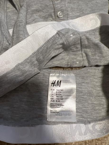 Dievcenske lambady a podprsenky, h&m,140