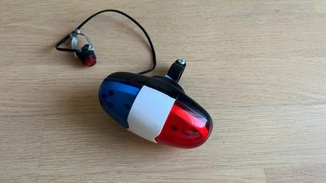 Policajná siréna na detský bicykel, 